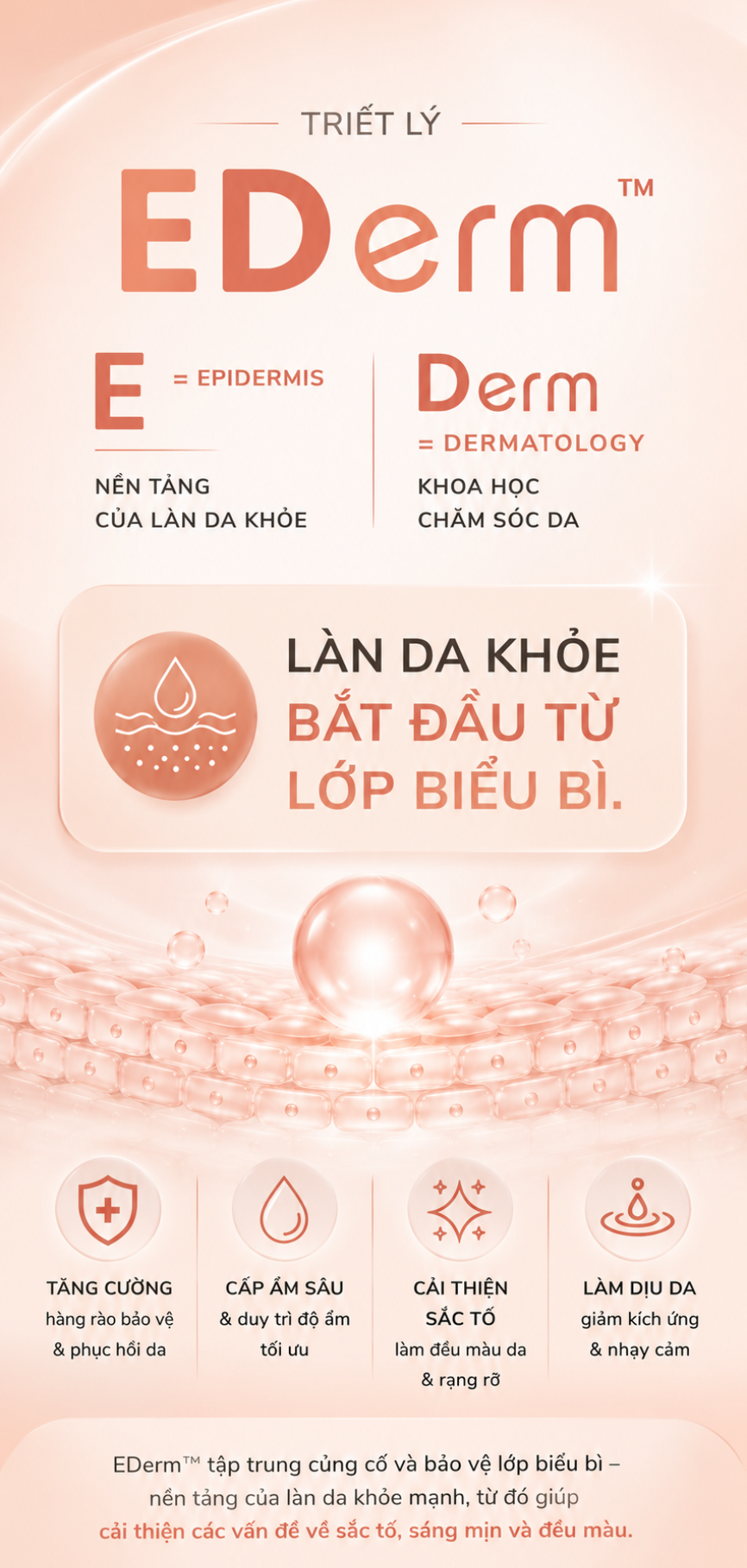 EDerm Melas và hướng chăm sóc nền da