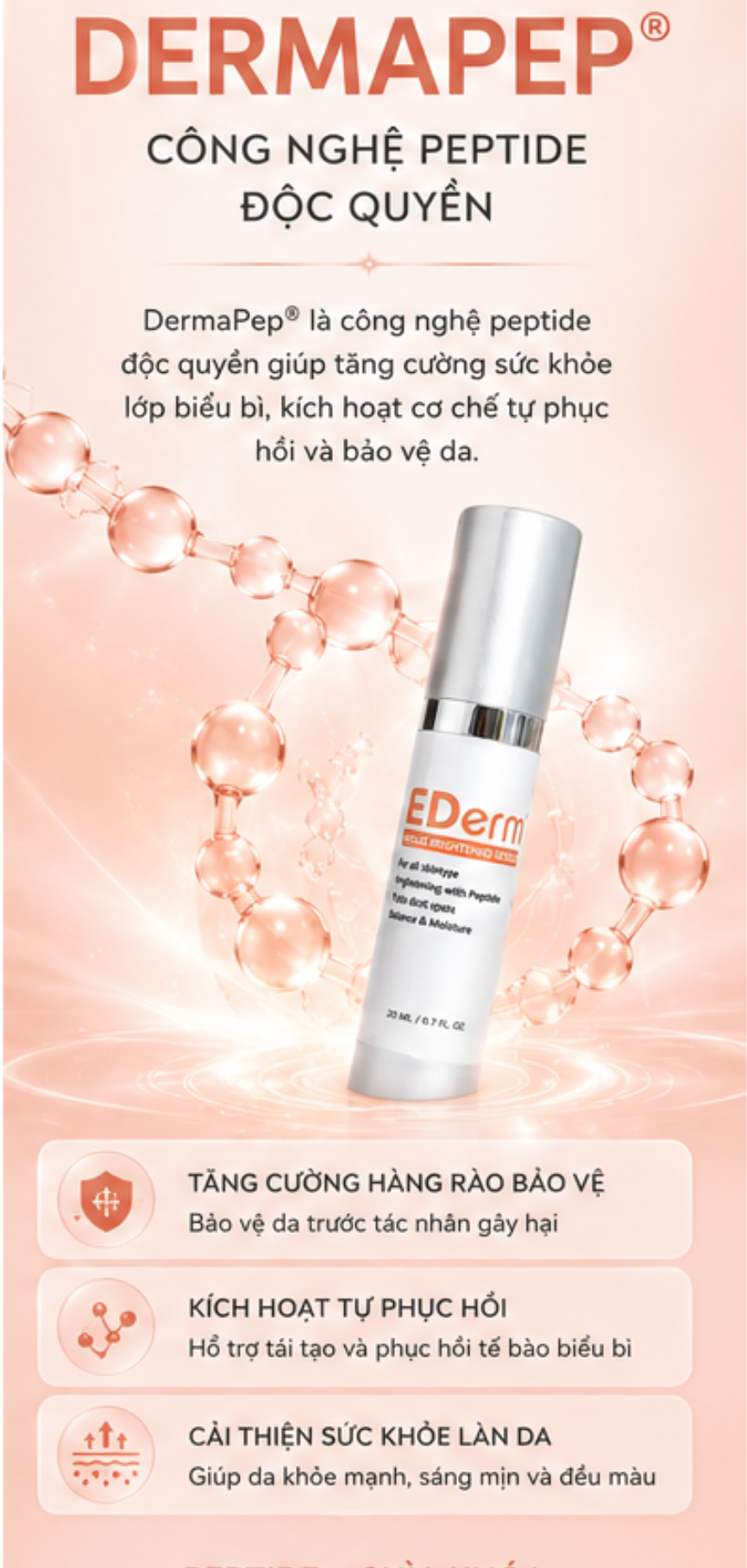 Ederm Melas Brightening Serum – chăm sóc da không đều màu theo hướng toàn diện