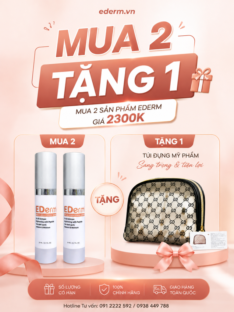 Hot Deals: Mua 2 Ederm tặng 1 Túi xinh, giảm thêm 200K