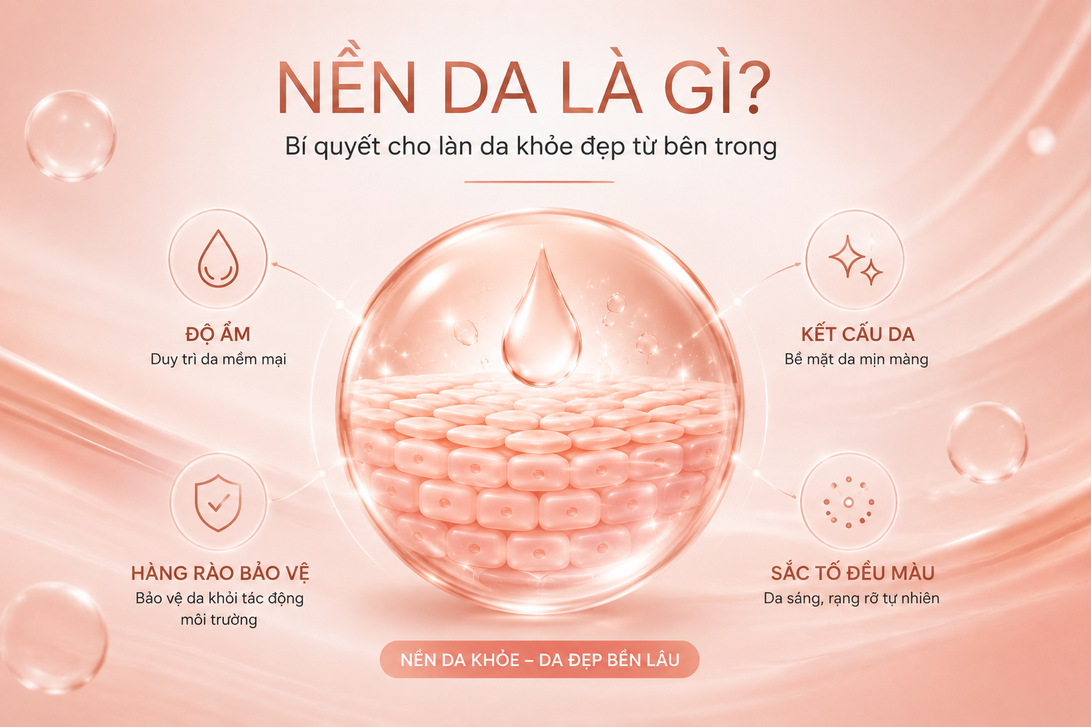 Nền da là gì Cách cải thiện nền da khỏe với Ederm Melas