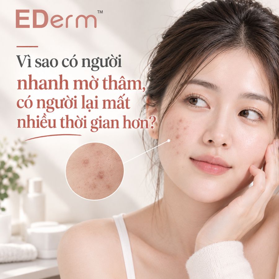 Vì sao có người nhanh mờ thâm, có người lại mất nhiều thời gian hơn?