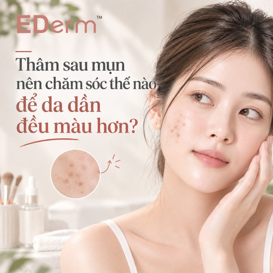 Thâm sau mụn nên chăm sóc thế nào để da dần đều màu hơn?