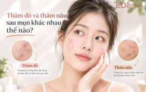 Thâm đỏ và thâm nâu sau mụn khác nhau thế nào